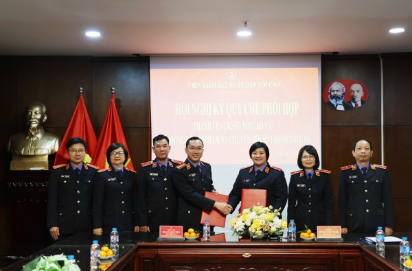 Ký Quy chế phối hợp giữa Thanh tra và Cục 2, VKSND tối cao